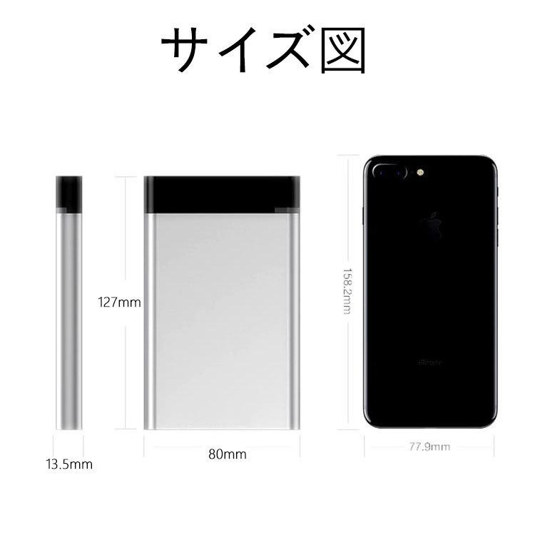 外付けHDD 750GB ポータブル型 4k対応テレビ録画 PC パソコン mac対応