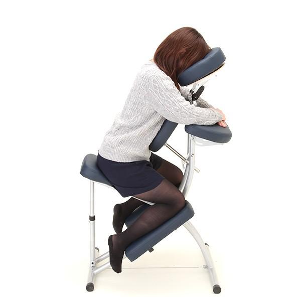 クイックマッサージチェア 折りたたみ 超軽量 重さ約9.5kg JUST ダーク