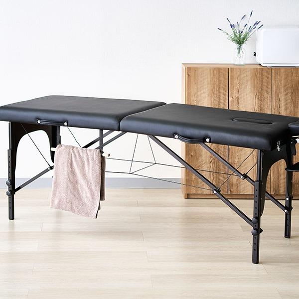 折りたたみベッド ブラウン 185cm x 70cm マッサージベット ベット