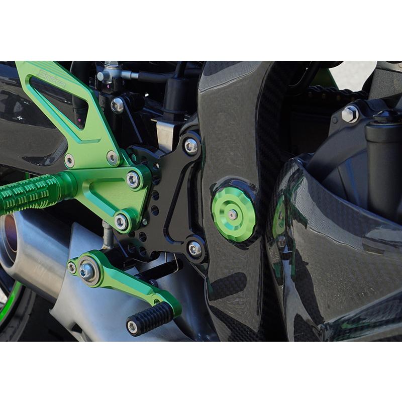 Ninja NINJA ZX-25R ZX-4R フレームホールキャップ 緑 SNIPER