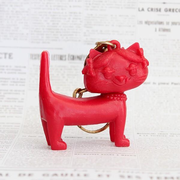 猫 キーホルダー Unimel ユニメル レッド5 フランス フレンチ