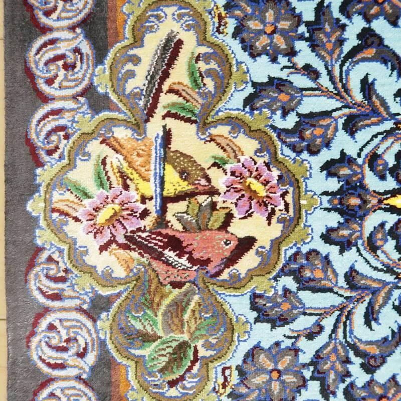 イラン 高級ペルシャ絨毯 大判248×155cm 手織り シルクウール イラン