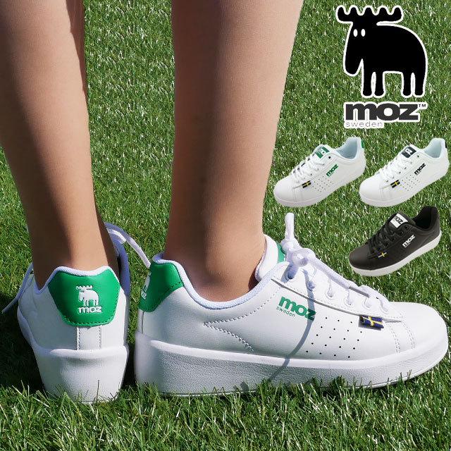 モズ MOZ レディース 厚底スニーカー ローカット コートスニーカー