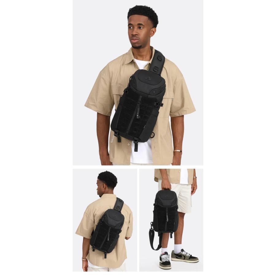 OZUKO ボディバッグ メンズ ショルダーバッグ 型崩れしない 超軽量 大