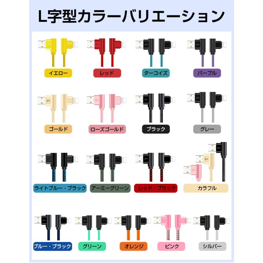 L&Lスマホサービス 2026年 3本セット iPhone 充電ケーブル 2m L型