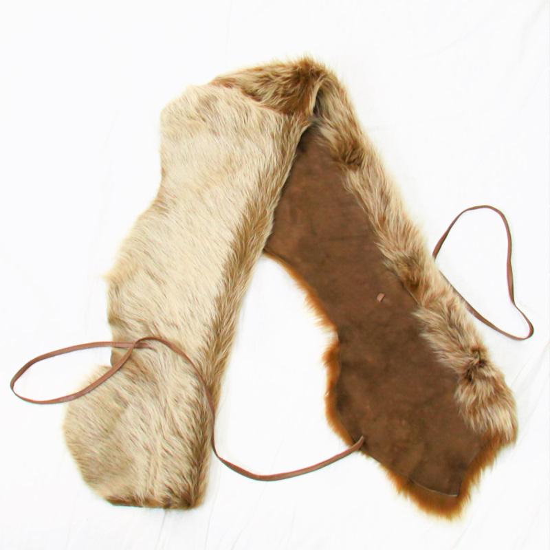 毛皮/ムートン/羊/ムートン（羊）ショール マフラー 1枚仕立て リアル