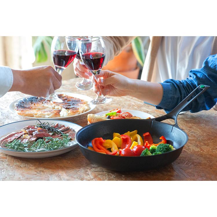 UNILLOY（ユニロイ） フライパン 内径28cm 鋳鉄パン 直火・IH対応 軽量