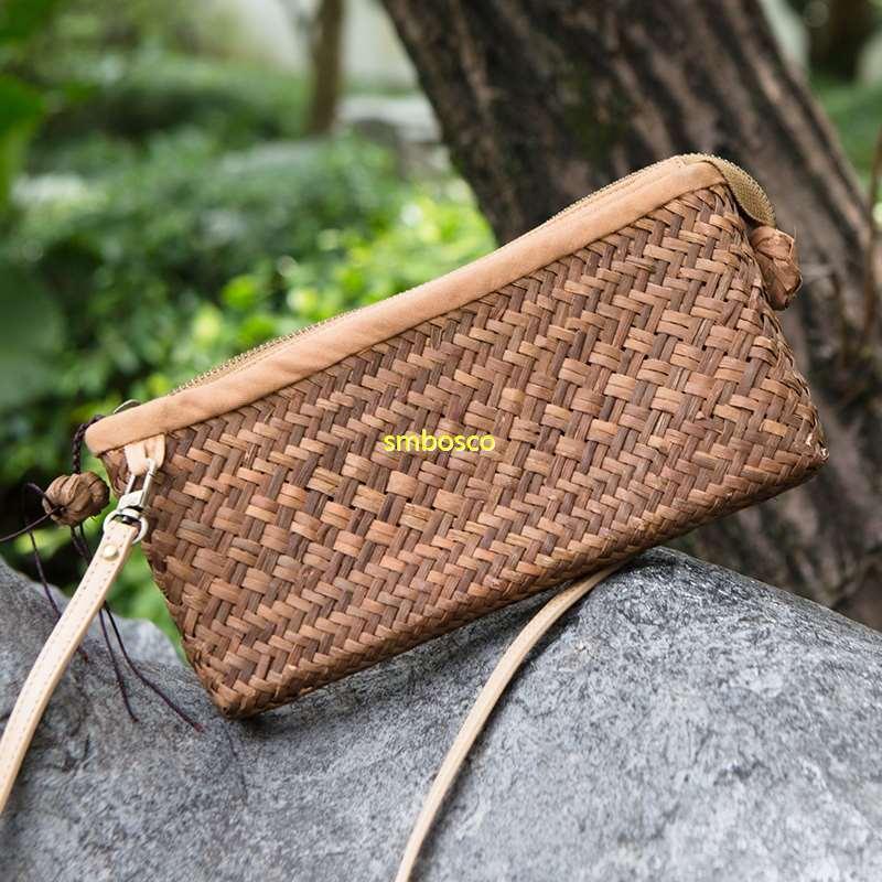 山葡萄かごバッグ 山ぶどうお財布 職人手作り クラッチバッグ 多機能