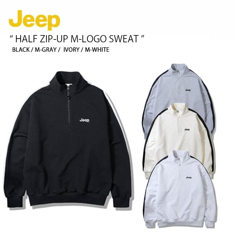 Jeep ジープ スウェット Half Zip-Up M-Logo Sweat ハーフジップ ロゴ