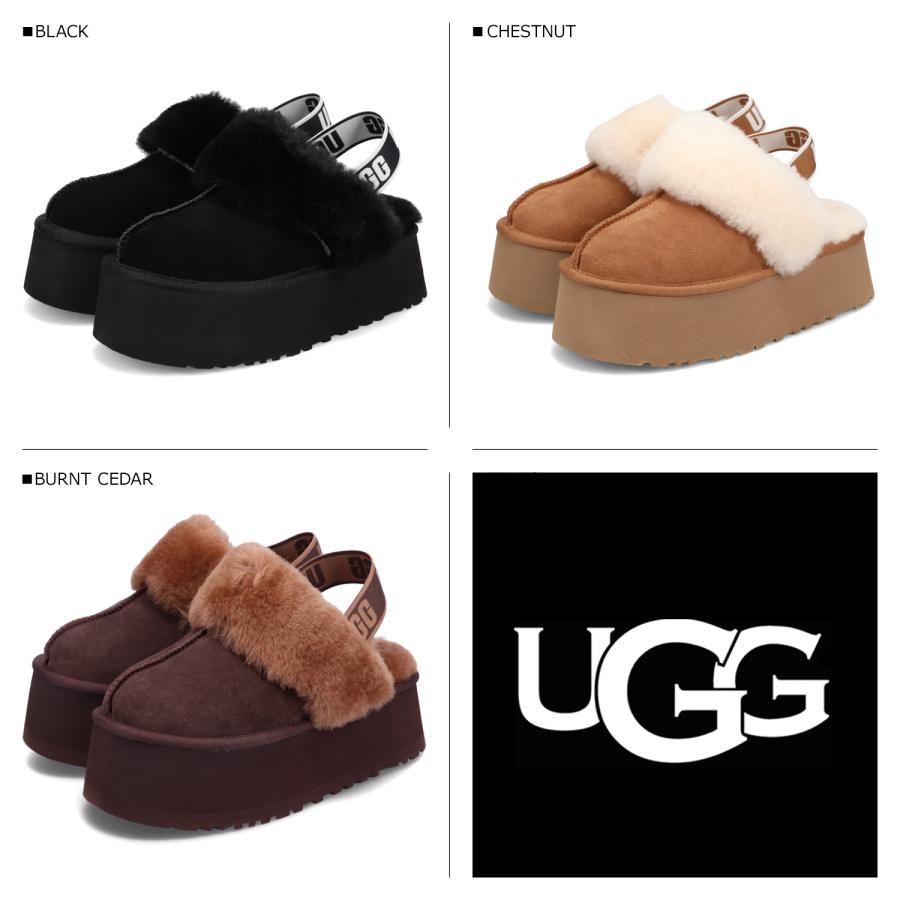 UGG（アグ） サンダル ファー ファンケット レディース 厚底 FUNKETTE