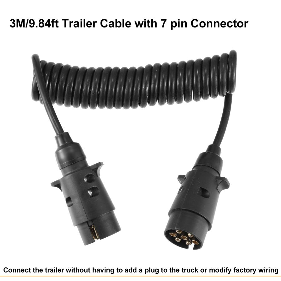 uxcell 7ピントレーラーライトボード延長ケーブル トレーラー配線