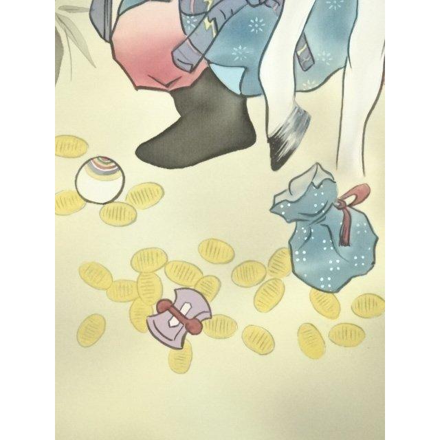 ys7006799; 宗sou 森栖鶴筆 七福神 肉筆絹本掛軸（共箱）【道】 : お