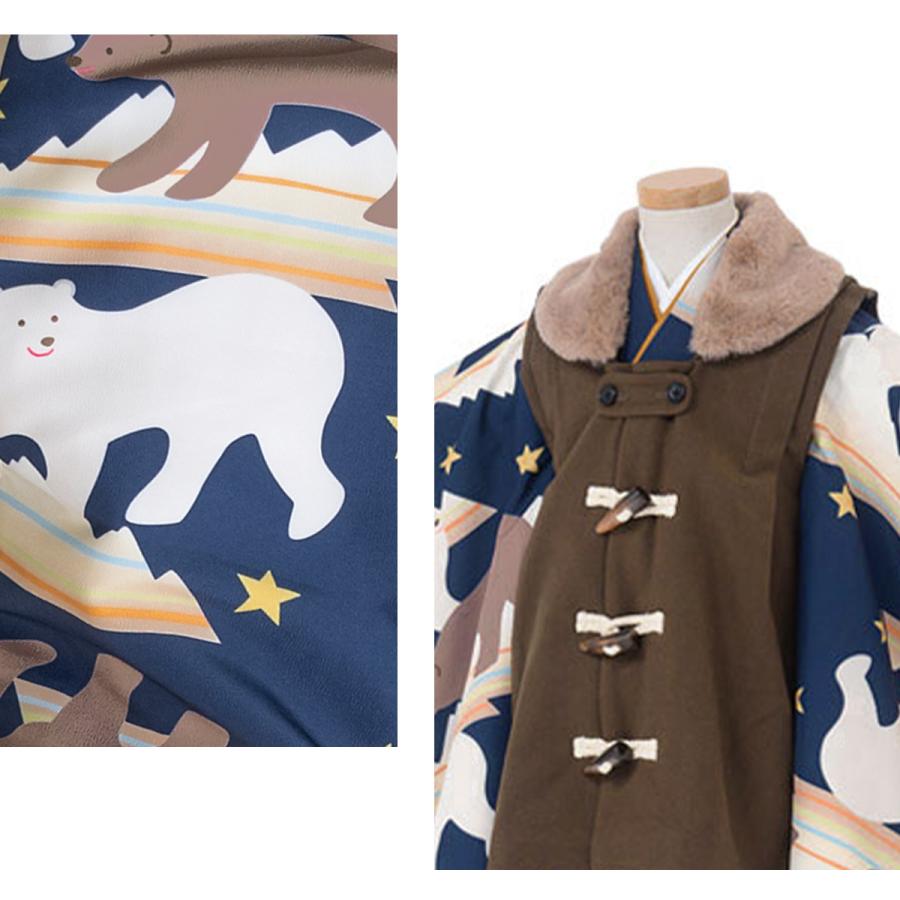 SOUBIEN（創美苑） 七五三 着物 3歳 販売 男の子 三歳 着物セット 被布