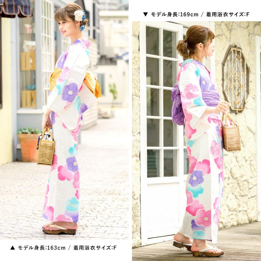 SOUBIEN（創美苑） 浴衣 レディース セット レトロ 作り帯 浴衣セット