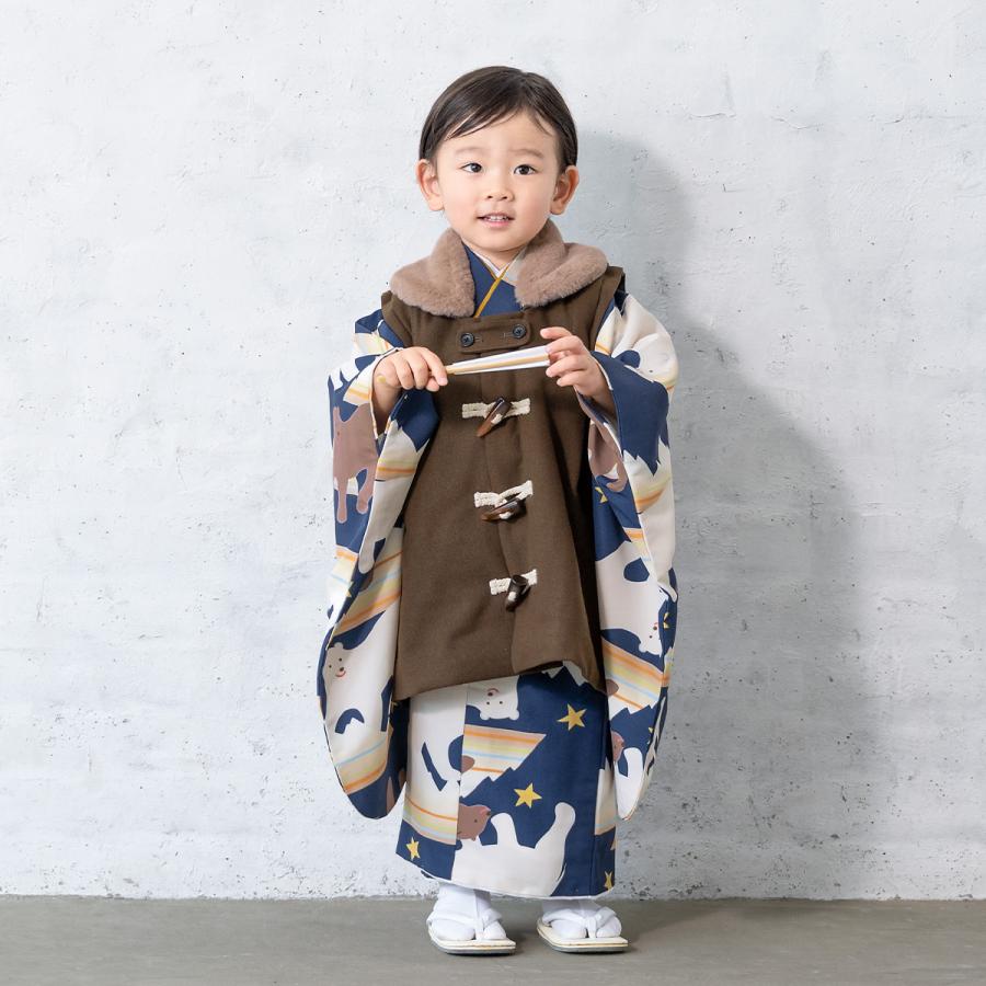 SOUBIEN（創美苑） レンタル 七五三 着物 3歳 男の子 フルセット