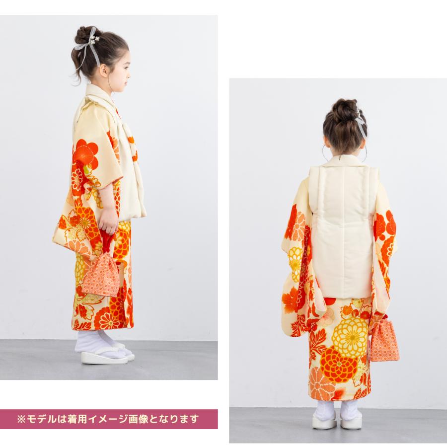 SOUBIEN（創美苑） レンタル 七五三 女の子 3歳 着物 被布 フルセット