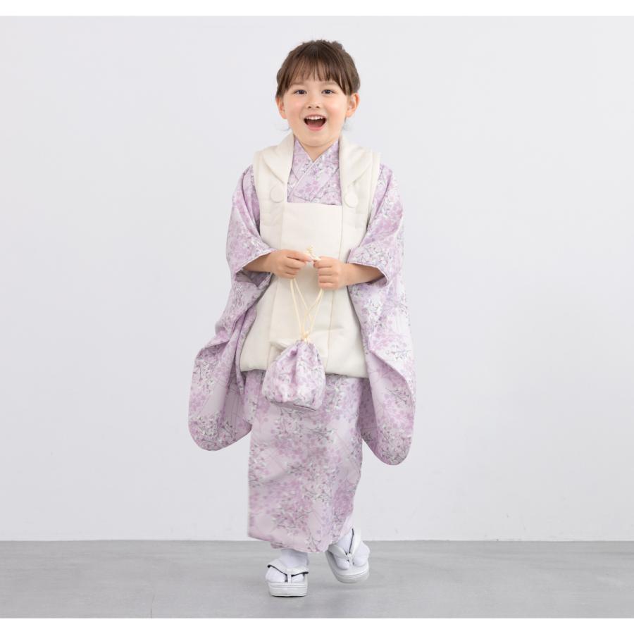 SOUBIEN（創美苑） レンタル 七五三 女の子 3歳 着物 被布 フルセット