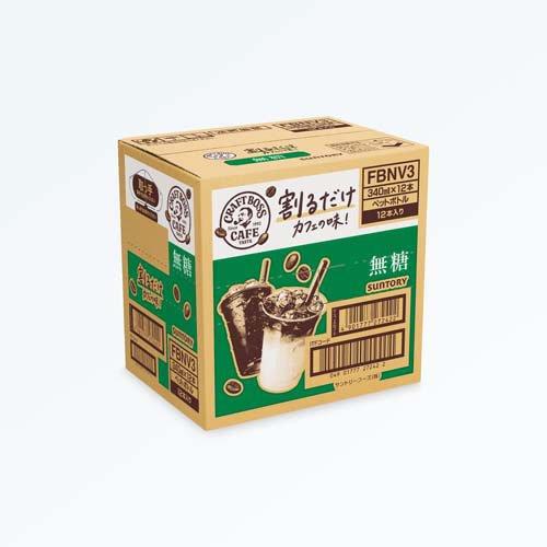 割るだけクラフトボスカフェ 無糖 ケース ( 340ml×12本入 )/ BOSS(ボス
