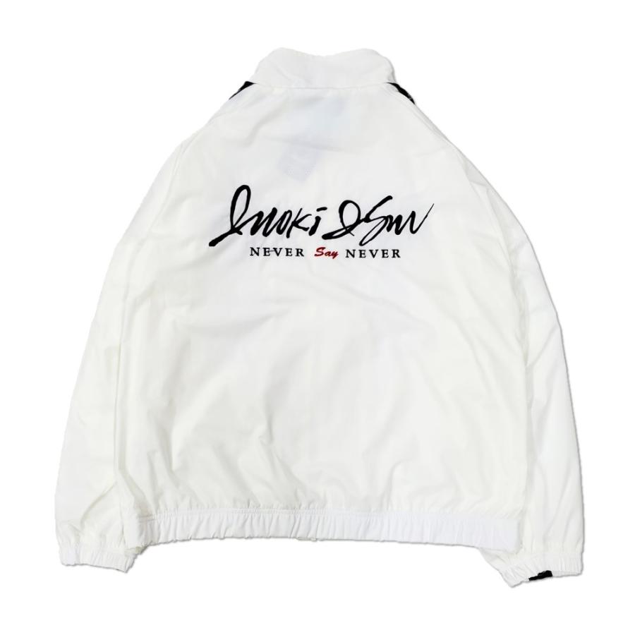 SOUL×アントニオ猪木 ジップJKT ラグラン 袖テープ ポリエステル 白