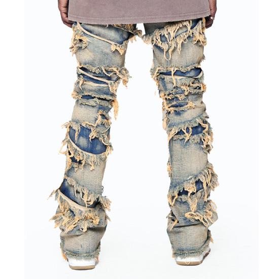 VALABASAS ヴァラバサス フレアデニムパンツ EYEORE STACKED FLARE