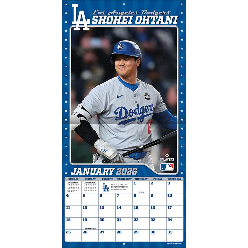 トーダン カレンダー 大谷翔平 壁掛け 2026年 令和8年 輸入版 MLB公式
