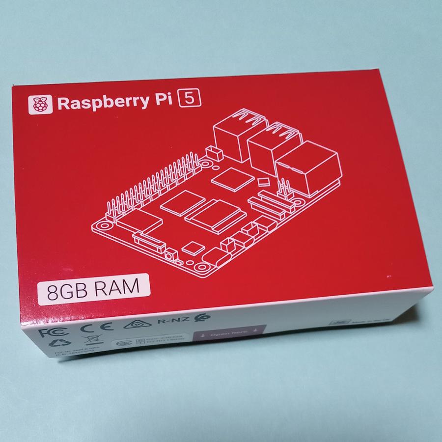 Raspberry Pi 5 (ラズベリーパイ5) / 8GB 技適取得済み SC1112、黒プラ