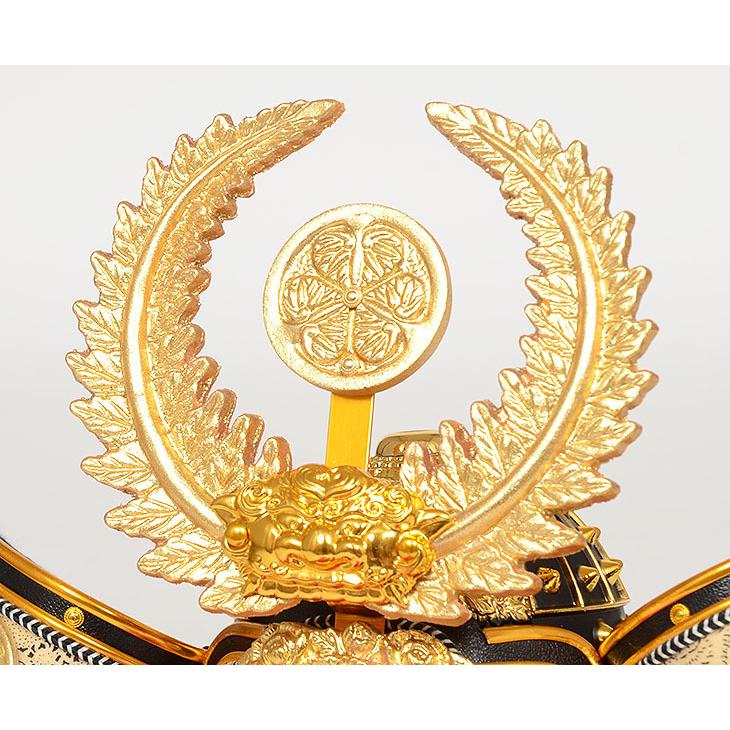 No.501-90 五月人形 飾り台にしまえる 収納型兜飾り 徳川家康 兜 15号