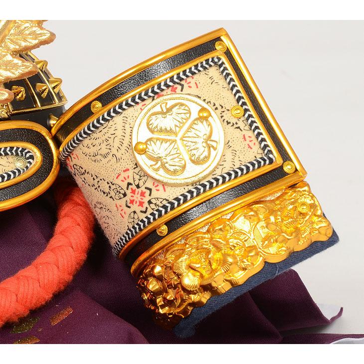 No.501-90 五月人形 飾り台にしまえる 収納型兜飾り 徳川家康 兜 15号