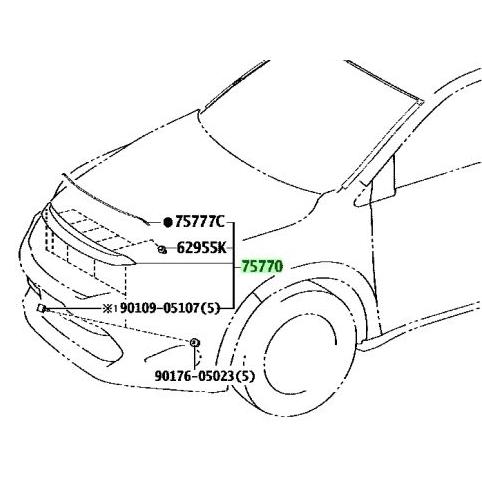 ☆ トヨタ 純正 新品 60系 ハリアー GRスポーツ ボンネット フード