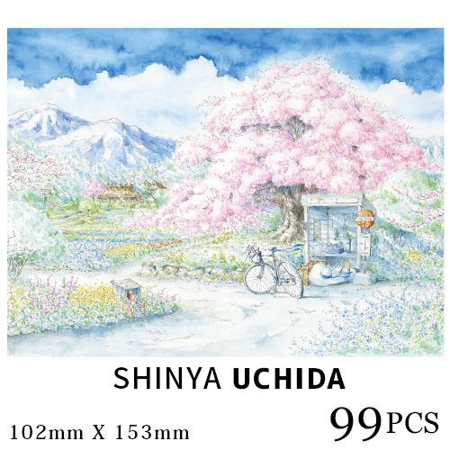 ジグソーパズル 99ピース パズル 内田新哉 SHINYA UCHIDA 水彩画 猫