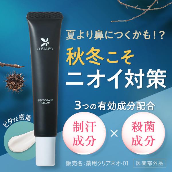 CLEANEO（クリアネオ） 公式 医薬部外品 ワキガ クリーム 30g 1本