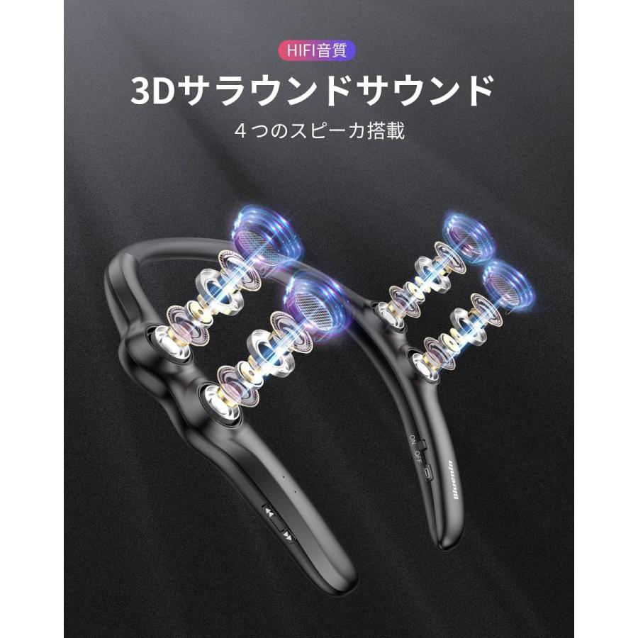 Blueninネックスピーカー ウェアラブル Bluetooth5.0 ワイヤレス ねっ