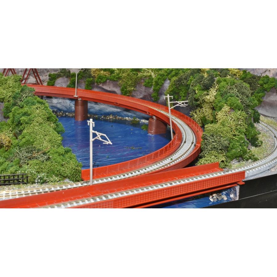 鉄道模型 ジオラマレイアウト Nゲージ用 単線150x65cm 川のある町8の