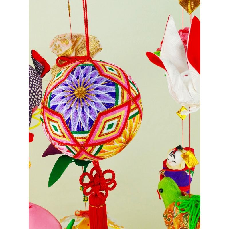 柳川さげもん美草 初雛のつるし飾り 正絹仕上【M209S】さげ飾り : 柳川