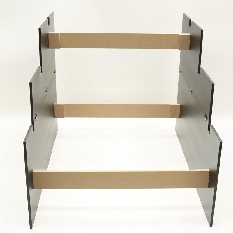 アウトレット品 雛人形用 台屏風セット 40号 しだれ桜 塗桐ボカシ三