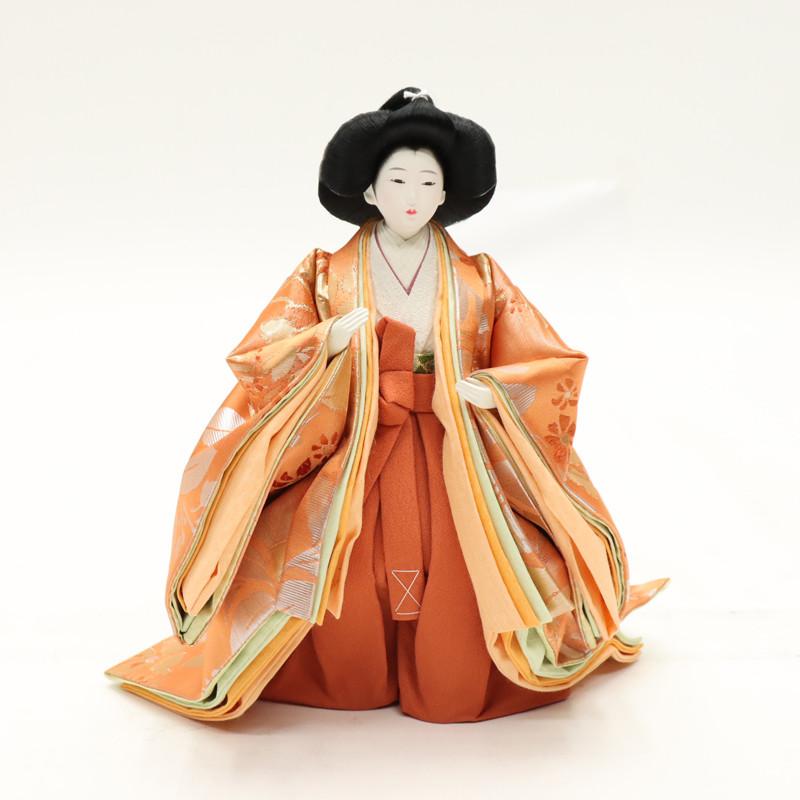 アウトレット品 雛人形 人形単品 大三五 三人官女 金襴 一人台付 3人