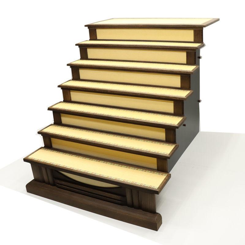 アウトレット品 雛人形 台単品 40号 七段飾り台 月光 焼桐 25a-ya-0427