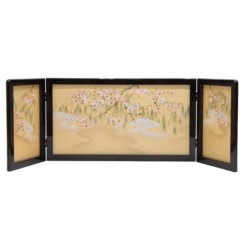 アウトレット品 雛人形屏風単品 三月三曲屏風 13号屏風C 21ya1813