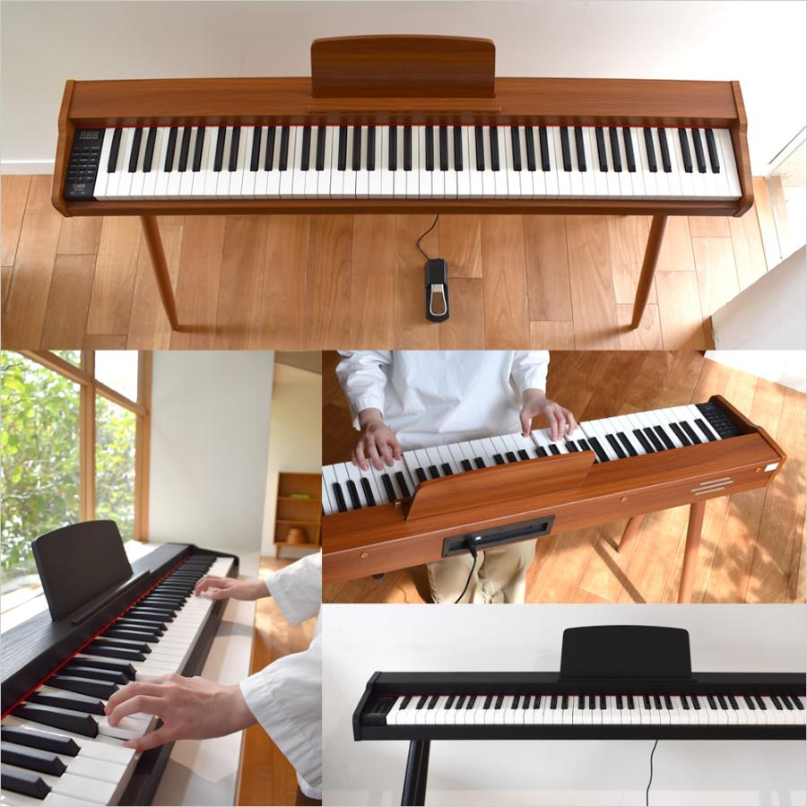 電子ピアノ 88鍵盤 TORTE TDP-SP03 スタンド付きセット〔ペダル