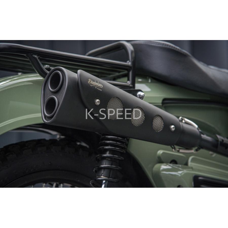 K-SPEED Diabolus CT86 レトロスクランブラーマフラー for CT125