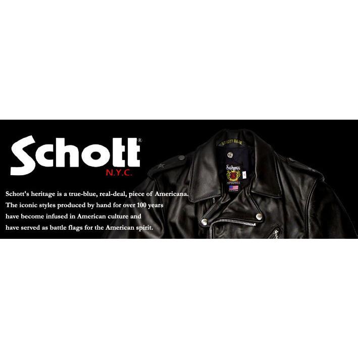 Schott N.Y.C（ショット） Schott PEACOAT LEATHER PIPING ピーコート