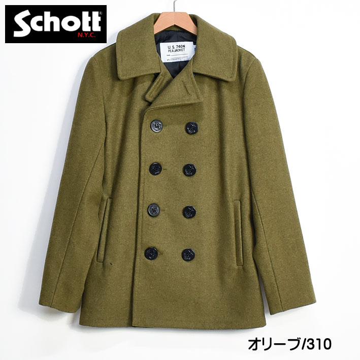 Schott N.Y.C（ショット） Schott Pコート ピーコート ウール メルトン