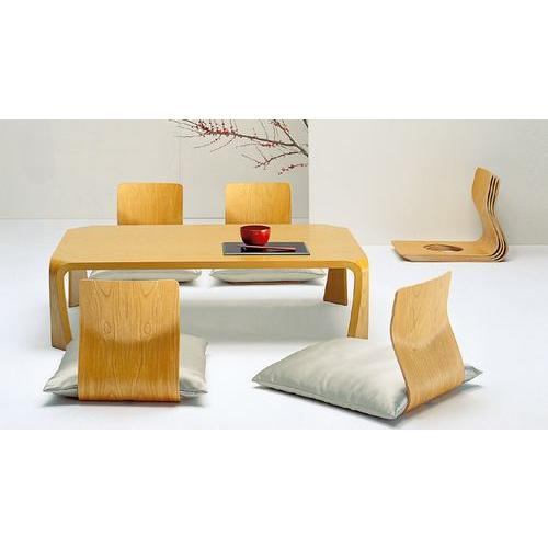 天童木工 和風座いす シンプル曲げ木座椅子 ケヤキブラウン色 : さぬき