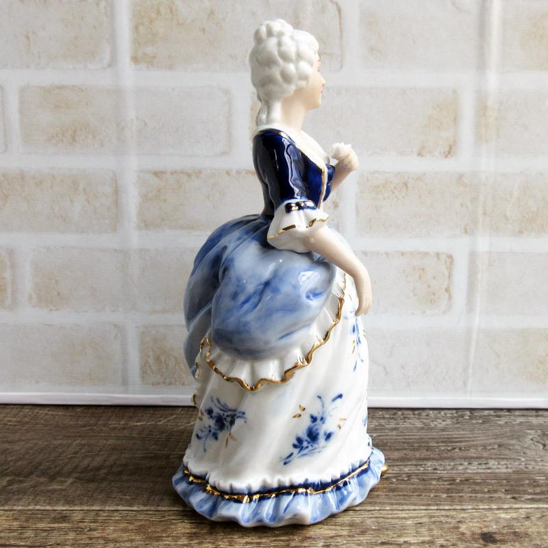 晴天送料無料時代物 1935年『オールドノリタケ』製貴婦人人形