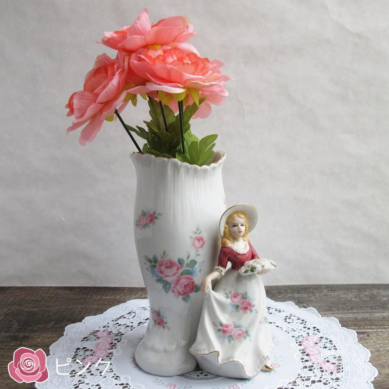 花瓶 600cc ノベルティ 西洋陶器 昭和レトロ 陶器の人形 フィギュア
