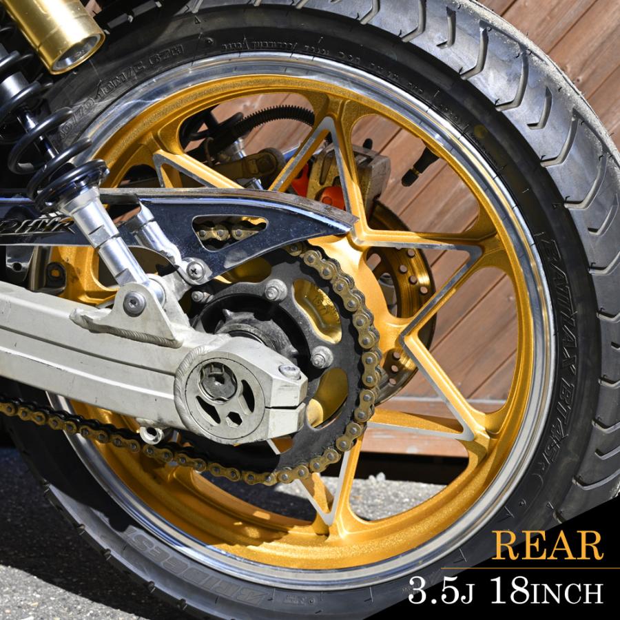 ゼファー400 ホイール キャストホイール ゴールド 前17インチ 後18