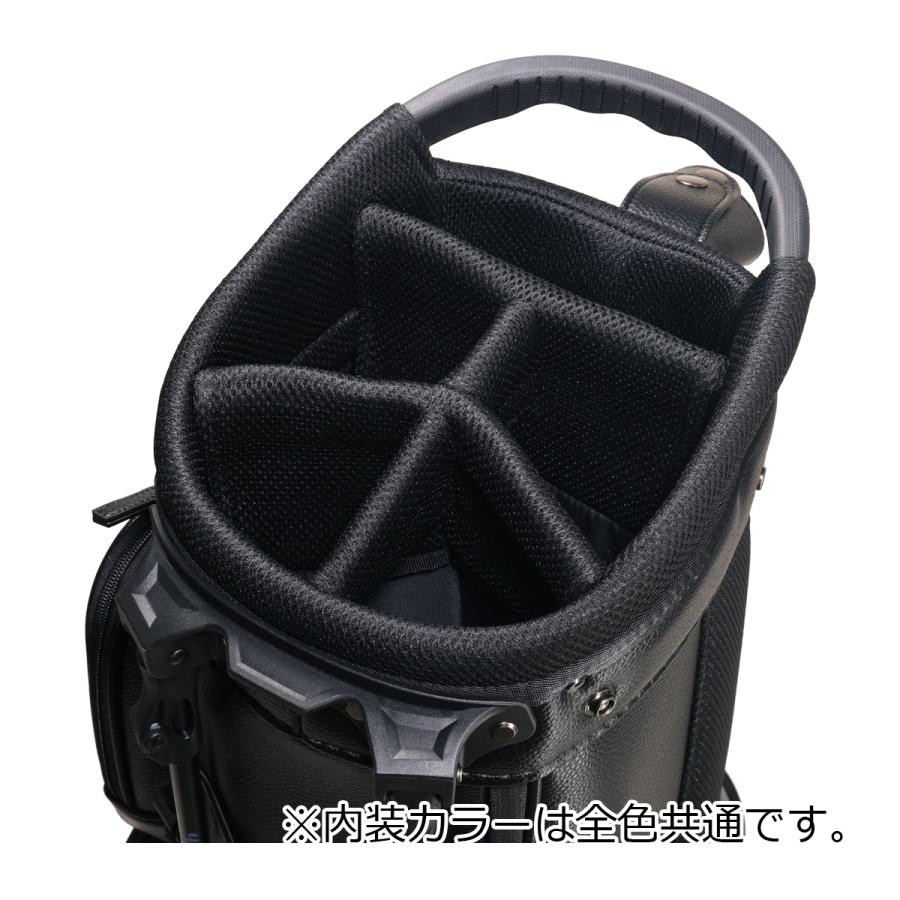 ガム】【新品】WAAC ワック エナメル キャディバッグ ブラック WAAC