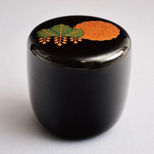 茶道具 棗 筑城筑良作 高台寺蒔絵大棗 木製・本漆塗・切合口 : 茶道具