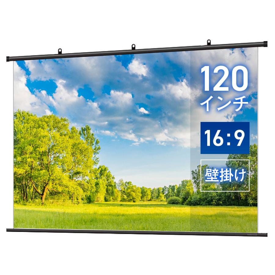 シアターハウス プロジェクタースクリーン 吊り下げ式 壁掛け