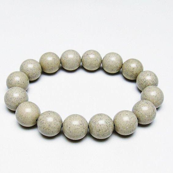 台湾産 北投石 天然ラジウム効果 ブレスレット 14mm t538-2431 : 誠安